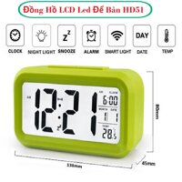 Đồng hồ để bàn mini Tai dong ho bao thuc Đồng Hồ LCD Led Để Bàn HD51 - HL1010 GÒm 4 Chức Năng Xem Giờ Lịch Nhiệt Độ Báo Thức Màn Hình LCD Hiển Thị Rõ Ràng Chất Liệu Nhựa ABS An Toàn