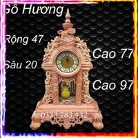 ĐỒNG HỒ ĐỂ BÀN TRẠM KỲ LÂN QUẢ LẮC PHÒNG KHÁCH GỖ HƯƠNG