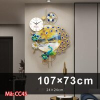 Đồng hồ decor trang trí hình chim công CC45