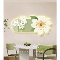 Đồng Hồ Đèn Led Tranh Tráng Gương Cao Cấp, Decor, Trang Trí Phòng Khách, Showroom, Spa, Nail, Quán Cà Phê, Quà Tặng