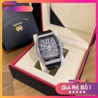 Đồng hồ đeo tay đẹp Franck muller cao cấp thời trang nam mặt full đá bảo hành 12 tháng -DHN 16