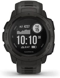 Đồng hồ đeo tay Garmin Instinct 010-02064-00: Bền vững với GPS, Glonass và Galileo, Nắm bắt nhịp tim, La bàn 3 trục và đúng chuẩn than chì cho ngoài trời.