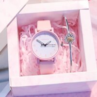 Đồng Hồ Đeo Tay Màu Tím Kẹo Ngọt Phong Cách Hàn Quốc Dễ Thương Cho Nữ
