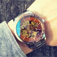 Đồng Hồ Đeo Tay Nam Cao Cấp IKcolouring13 - Đồng Hồ Cơ Học Mặt Kính Chống Xước - Bảo hành 12 tháng 1 đổi 1