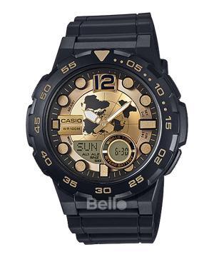 Đồng hồ nam dây cao su Casio Standard AEQ-100BW