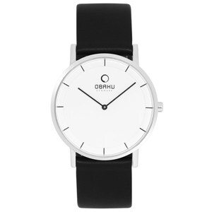 Đồng hồ đeo tay nam dây da Obaku V143GXCIRB