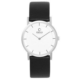 Đồng hồ đeo tay nam dây da Obaku V143LXCWRB