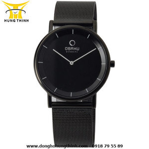 Đồng hồ đeo tay nam dây kim loại Obaku V143XBBMB