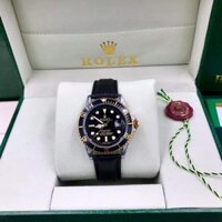 Đồng Hồ Đeo Tay Nam Rolex 42mm, Đồng Hồ Đeo Tay Thạch Anh Bằng Da Rolex