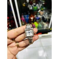 Đồng hồ đeo tay nữ Anne Klein 925 Sterling Silver Square Face Swiss Watch chính hãng