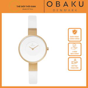 Đồng hồ đeo tay nữ dây da Obaku V149LXGIRW
