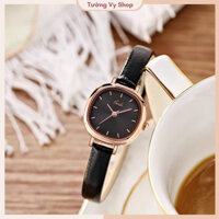 Đồng hồ đeo tay nữ GEDI dây da mặt vuông phong cách Hàn Quốc