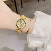 Đồng Hồ Đeo Tay Nữ Gossie Dây Lắc Xích Mặt Tròn Cao Cấp