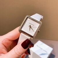Đồng hồ đeo tay nữ mặt vuông dây da cao cấp chống nước Michael kors Mk2600 size 32mm fullbox