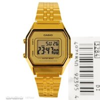 Đồng Hồ Đeo Tay Nữ, Màu Vàng Cao cấp, Casio LA680WGA-9DF Chính Hãng