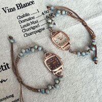 Đồng hồ đeo tay phong cách nữ ins phiên bản Hàn Quốc phong cách mới hợp thời trang sinh viên retro đồng hồ thạch anh nhỏ gọn