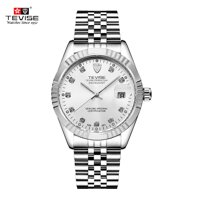 Đồng hồ đeo tay TEVISE Nam Thương hiệu Sang trọng Không thấm nước-Màu Bạc