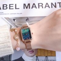 Đồng hồ đeo tay thiết kế thích hợp sang trọng nhẹ cổ điển đồng hồ thạch anh học sinh cấp 2 và cấp 3 khí chất đơn giản phong cách Instagram cho nữ đồng hồ vuông nhỏ