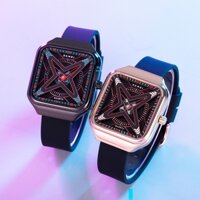 Đồng hồ đeo tay thời trang SKMEI 7mm Thiết kế vỏ siêu mỏng Dây đeo silicon nam Màn hình tương tự Đồng hồ thạch anh thể thao thông thường Đồng hồ chống nước