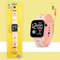 Đồng hồ đeo tay trẻ em LED cá tính mẫu mới đồng hồ điện tử đồng hồ học sinh in màu hoạt hình hoạt hình