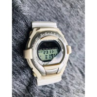 đồng hồ điện tử Casio dây nhựa màu trắng đèn sáng