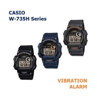 Đồng Hồ Điện Tử CASIO W-735H Series 735 Phong Cách Quân Đội Cá Tính