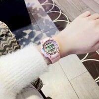 Đồng hồ điện tử chính hãng Pindows trẻ em nam nữ size 37mm dây nhựa chống nước cao cấp đèn led
