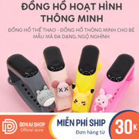 Đồng hồ điện tử dành cho trẻ em Disney Zgo dây đeo silicone siêu bền bỉ gắn icon hoạt hình dễ thương DONAI.Z135