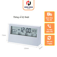 Đồng hồ điện tử để bàn có báo thức (màn hình trong suốt)