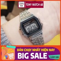 Đồng hồ điện tử đeo tay cặp đôi nam nữ WR A159 thể thao số led mặt vuông đẹp chính hãng cao cấp