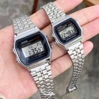 Đồng hồ điện tử đeo tay cặp đôi nam nữ WR A159 thể thao số led mặt vuông đẹp chính hãng cao cấp chống nước tuyệt đối.