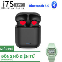 【Đồng hồ điện tử miễn phí】Tai nghe bluetooth không dây mẫu i7s i11 i12 tai nghe bluetooth có hộp sạc bluetooth dùng điện thoại nào nghe gọi I7S dùng mic bluetooth tai nghe-true wireless I7S Tws