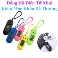 Đồng Hồ Điện Tử Mini Kiêm Móc Khóa Thiết Kế Đơn Giản