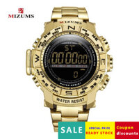 Đồng hồ điện tử MIZUMS M8003, đồng hồ nam, đồng hồ thể thao dây thép quartz, đồng hồ nam WAES