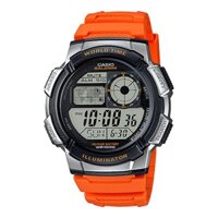 Đồng hồ điện tử nam Casio AE1000W mầu vàng da cam