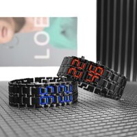 Đồng hồ điện tử nam led cảm ứng / Đồng hồ nữ kỹ thuật số led đính kim cương thời trang