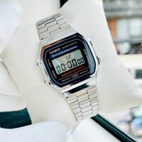 Đồng hồ điện tử nam nữ dây thép Casio A168WA 1W