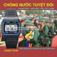 Đồng Hồ Điện Tử Nam/Nữ Casio F-91W,.. Chống Nước Tuyệt Đối, Pin Lâu 7 Năm, Siêu Bền