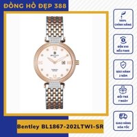 Đồng hồ điện tử nữ Bentley dây kim loại BL1867-202LTWI-SR chính hãng, fullbox bảo hành toàn cầu