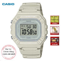 Đồng hồ điện tử nữ Casio W-218HC-8AVDF dây nhựa