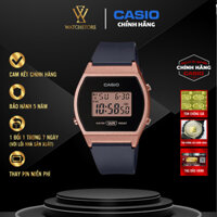 Đồng Hồ Điện Tử Nữ Casio LW-204-1ADF Màu Black Rose Gold Đen Vàng Hồng Mặt Kính Nhựa 35mm Chống Nước Dây Nhựa Chính Hãng