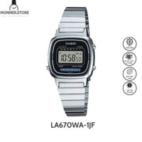 Đồng Hồ Điện Tử Nữ Casio MONNERSTORE LA670WA-1DF, Size 24.6mm, Dây Kim Loại, Vỏ Nhựa Bền Bỉ