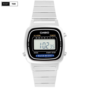 Đồng hồ điện tử nữ dây thép Casio LA670WA-4DF
