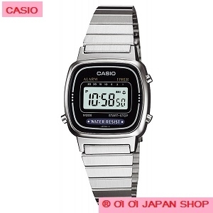 Đồng hồ điện tử nữ dây thép Casio LA670WA-4DF