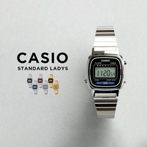 Đồng hồ điện tử nữ dây thép Casio LA670WA-4DF