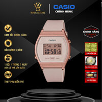 Đồng Hồ Điện Tử Nữ LW-204-4ADF Màu Rose Gold Vàng Hồng Mặt Kính Nhựa 35mm Chống Nước Dây Nhựa Chính Hãng Casio