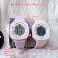 Đồng hồ điện tử trẻ em Diray cao cấp mặt vuông nhiều màu, xinh đẹp cá tính, chống nước, bảo hành, lỗi 1 đổi 1