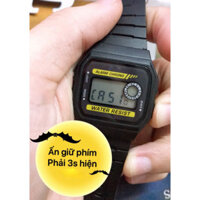 Đồng hồ điện tử unisex WR 94WA 9DG chống nước bơi lội đi mưa thoải mái, dây nhựa huyền thoại Casio F94.