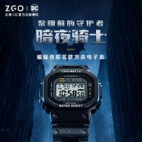 Đồng hồ điện tử ZGO x DC Batman phát sáng chống nước hình vuông nhỏ đa chức năng đồng hồ thi học sinh 889