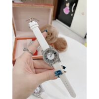 Đồng hồ DIMINI dây da mềm thiết kế đính đá kim cương nhân tạo sang trọng đeo cực sáng tay và nổi bật